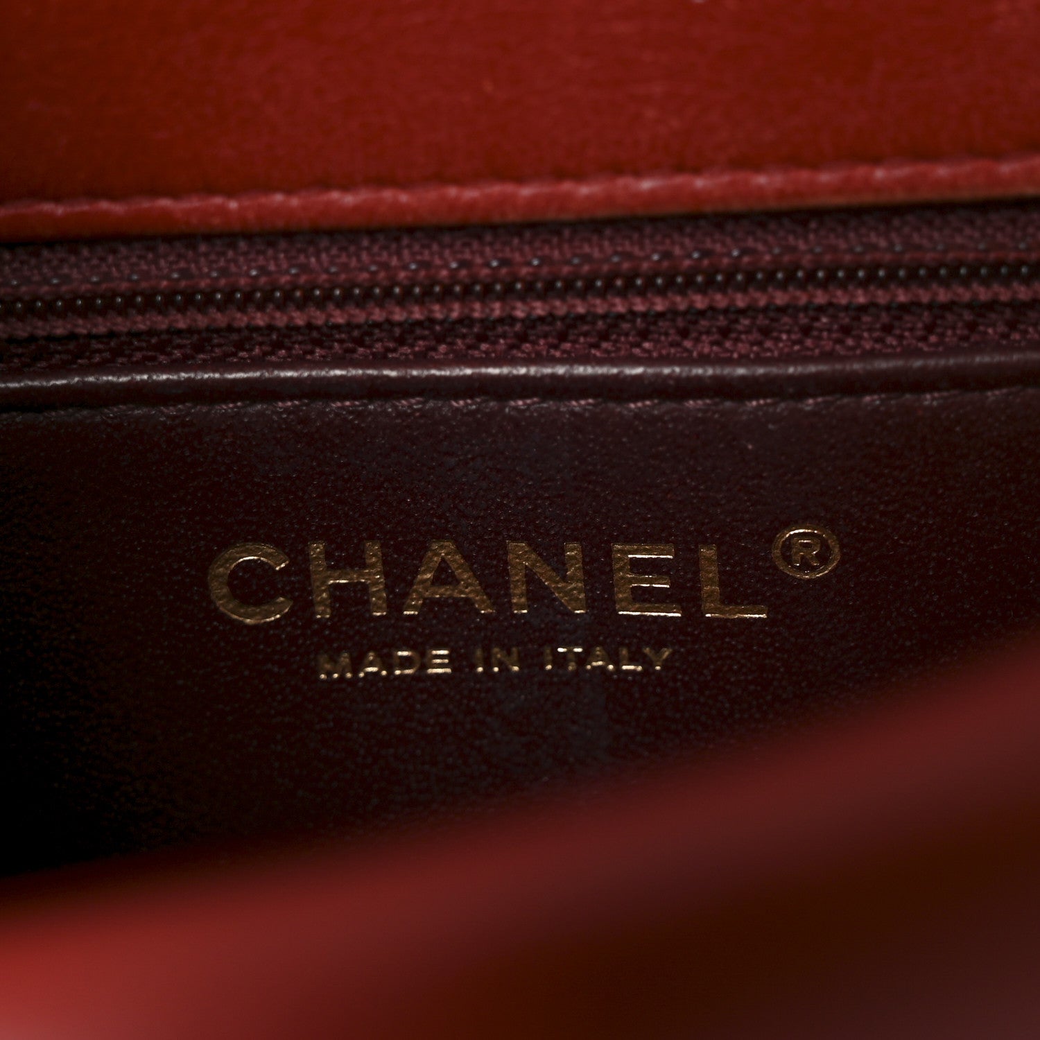 Chanel Lambskin Quilted Small Single Flap Red 6 of 10