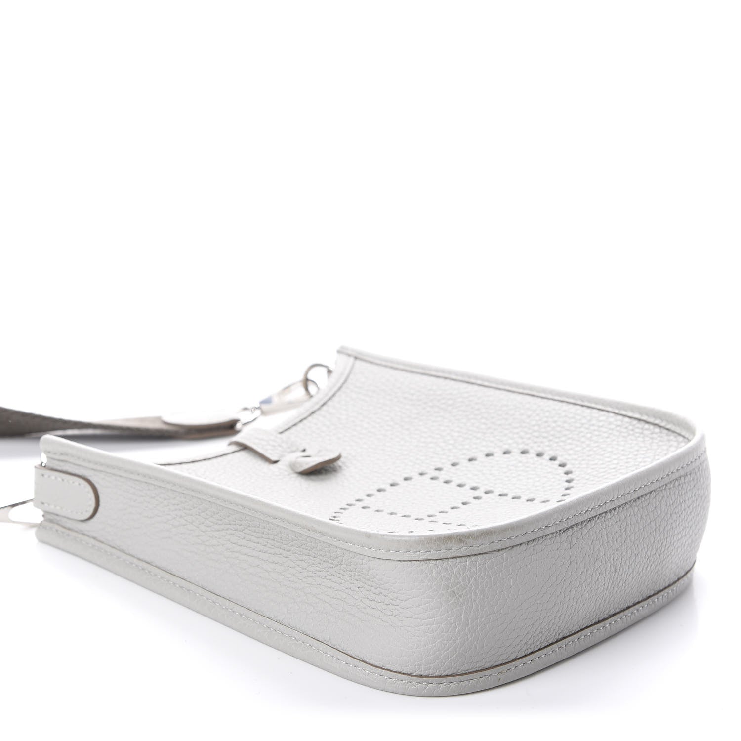 Hermes Taurillon Clemence Amazone Evelyne TPM Gris Perle Etain 4 of 9