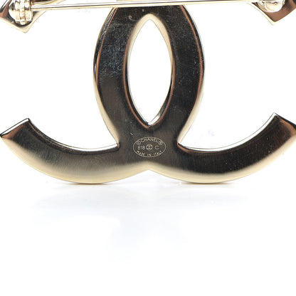 Chanel Baguette Crystal Quilted CC Brooch Gold 4 of 7
