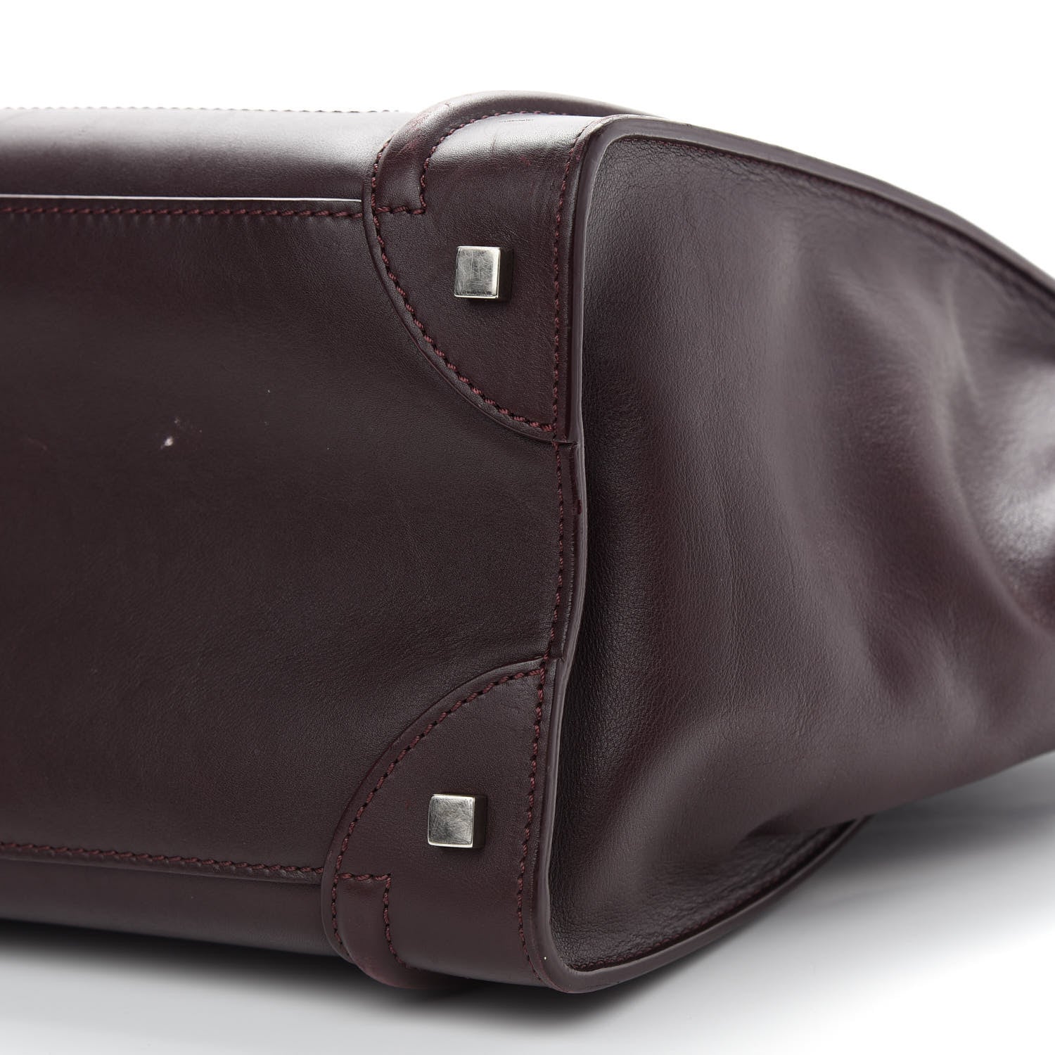 Celine Smooth Calfskin Mini Luggage Burgundy 8 of 11