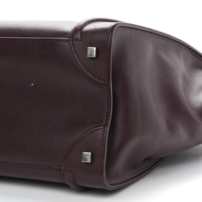 Celine Smooth Calfskin Mini Luggage Burgundy 8 of 11
