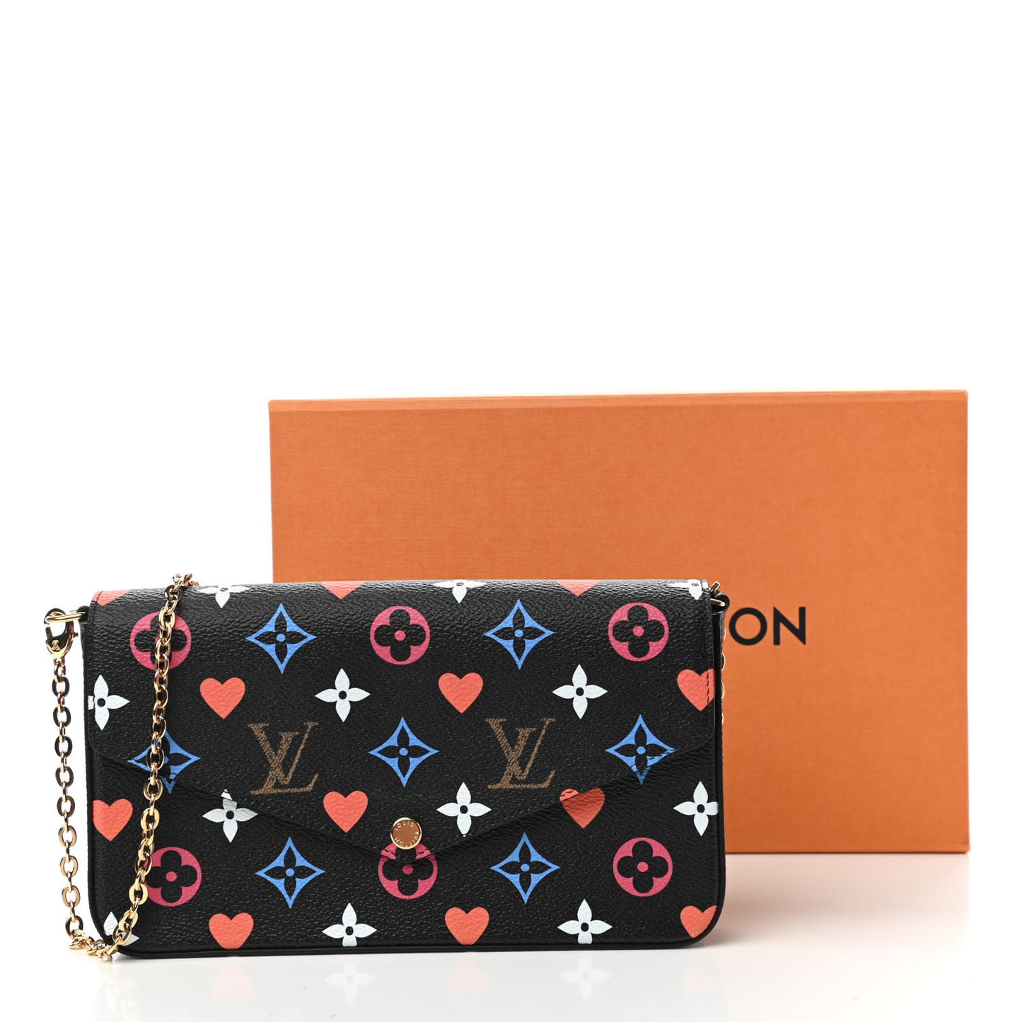 Game On Felicie Chain Wallet Black