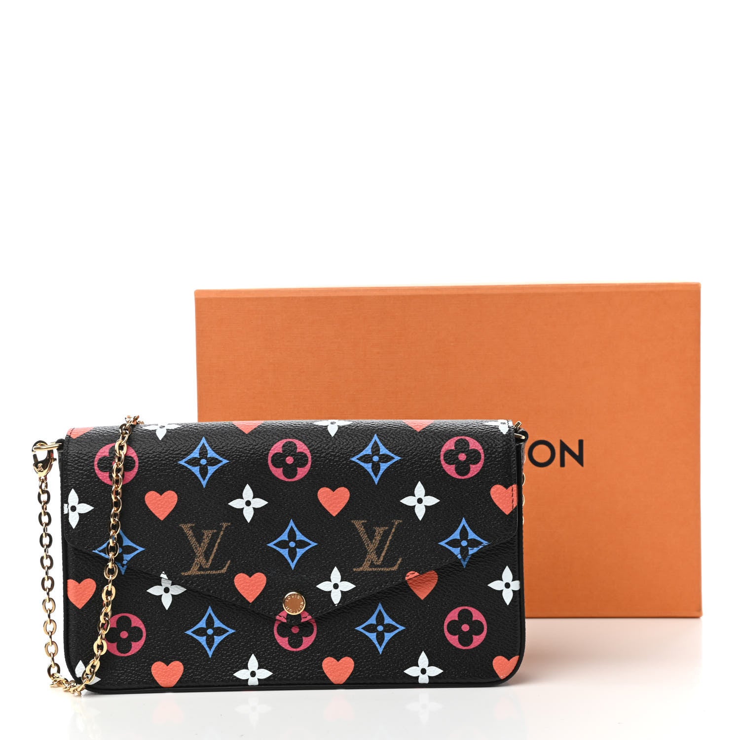 Louis Vuitton Game On Felicie Chain Wallet Black 11 of 11