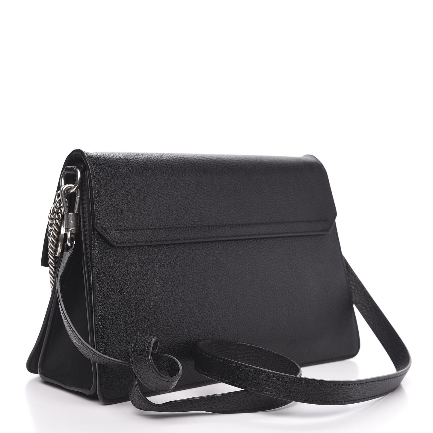 Sugar Goatskin Medium GV3 Shoulder Bag Black