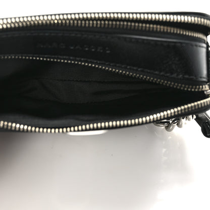 Marc Jacobs X Bloomingdales 150th Anniversary Saffiano Small Snapshot Camera Bag Black White 6 of 13