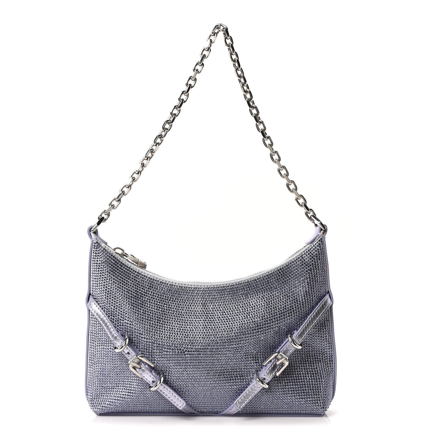 Satin Strass Mini Voyou Boyfriend Party Bag Lavender