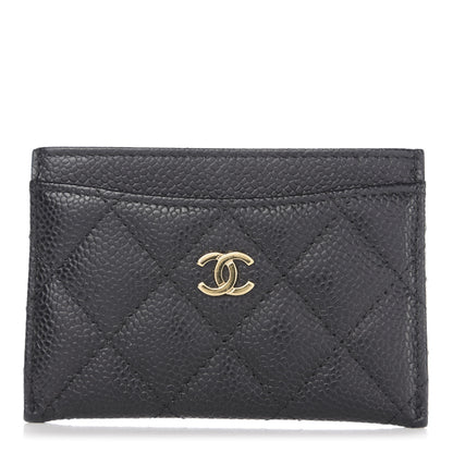 Chanel Caviar Quilted Card Holder Black 1 of 9