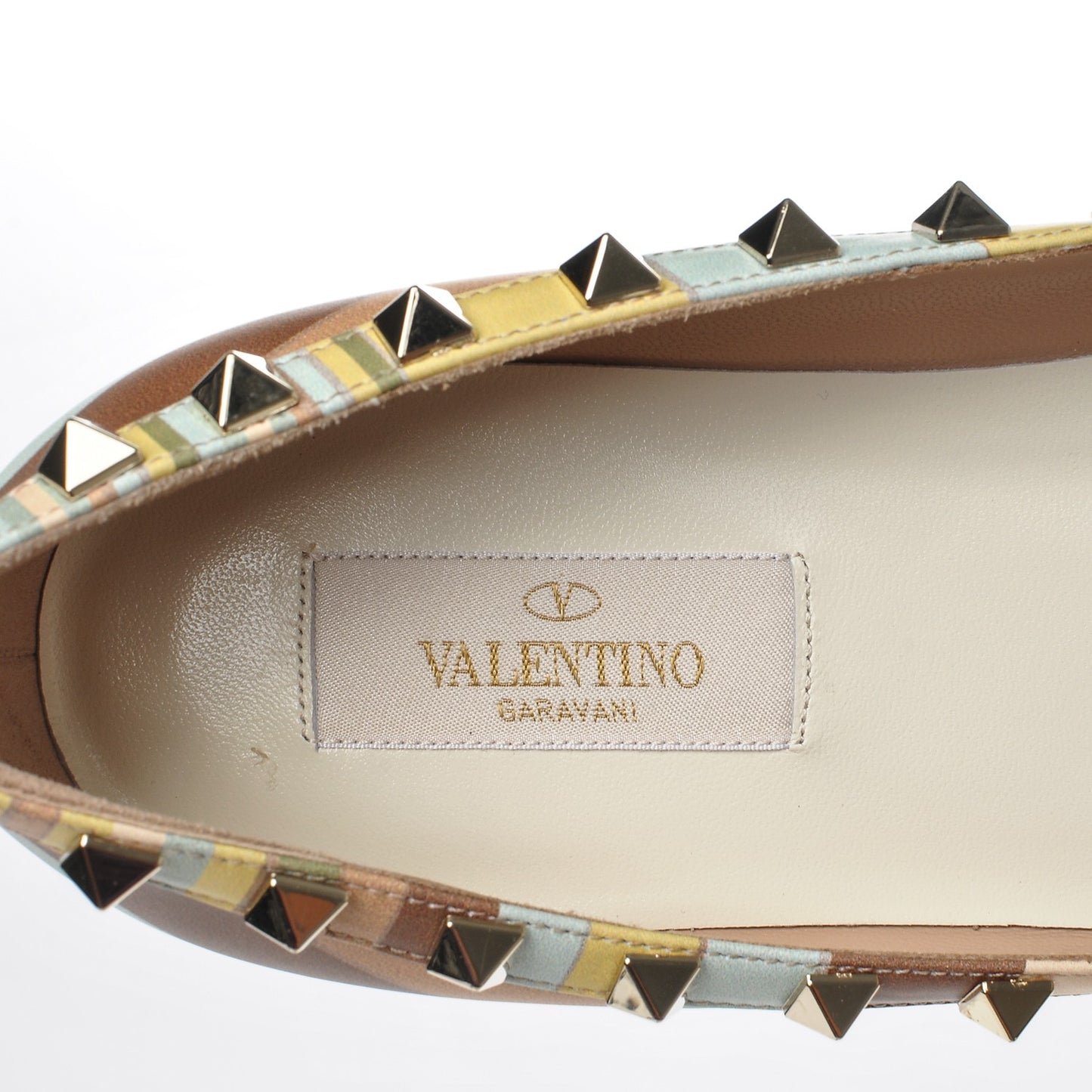 Nappa Native Couture 1975 Rockstud Ballerina Flats 38 Multicolor