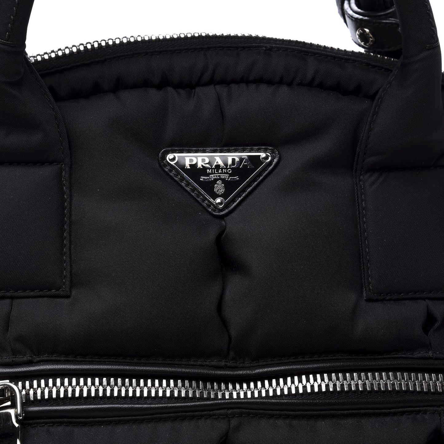 Tessuto Nylon Bomber Bag Black