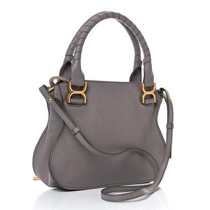 Chloe Calfskin Small Marcie Satchel Cashmere Grey 3 of 12