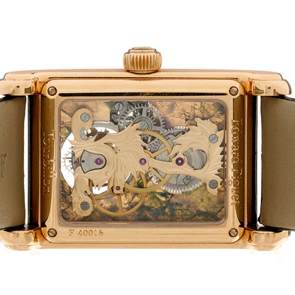 Audemars Piguet 18K Rose Gold Alligator 29mm Edward Piguet Skeleton Tourbillon Manual Winding Watch 26049OR.OO.D088CR.01 4 of 5