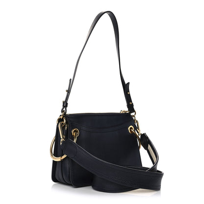 Chloe Smooth Calfskin Logo Small Roy Bag Full Blue 2 of 10
