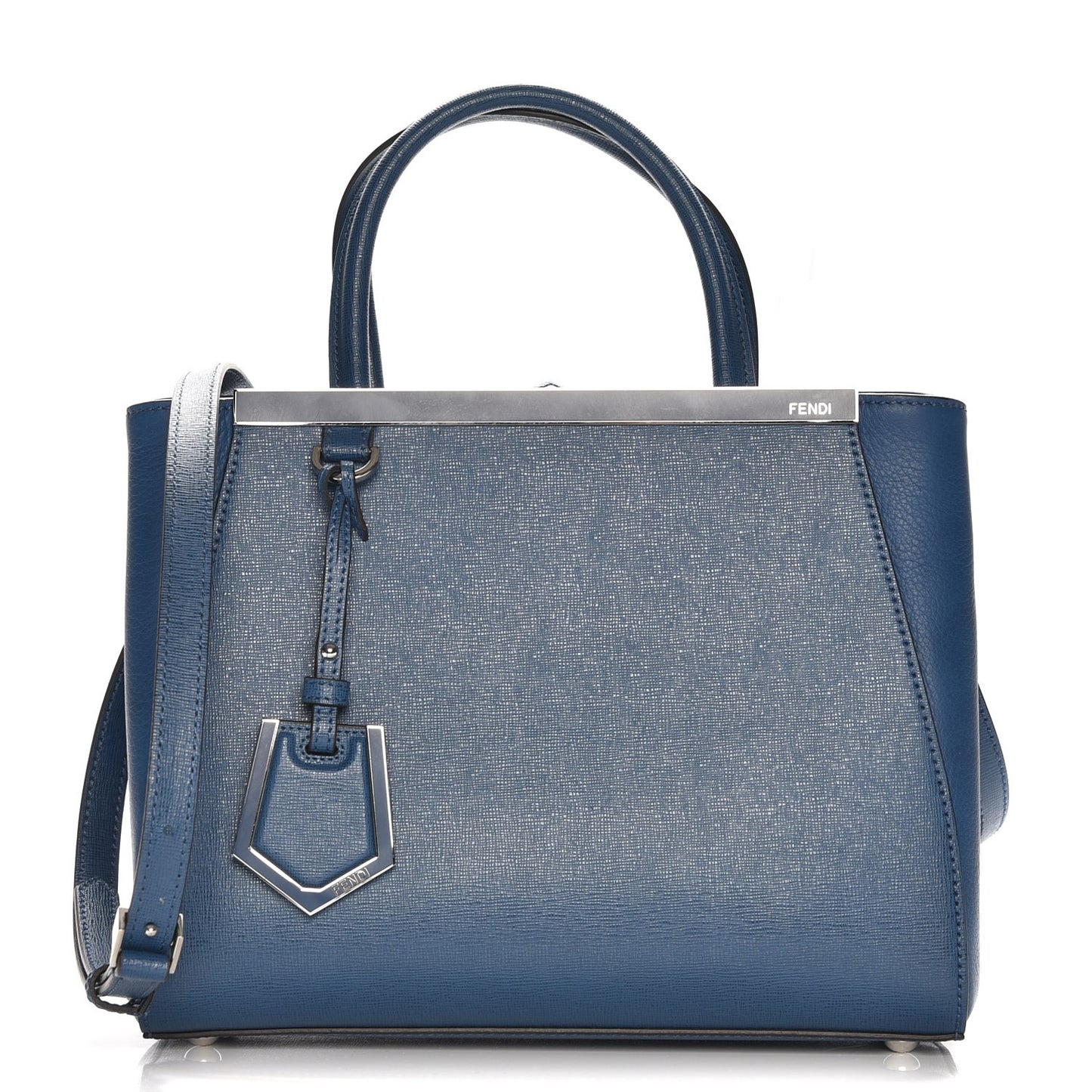 Vitello Elite Petite 2Jours Tote Blue Cobalto
