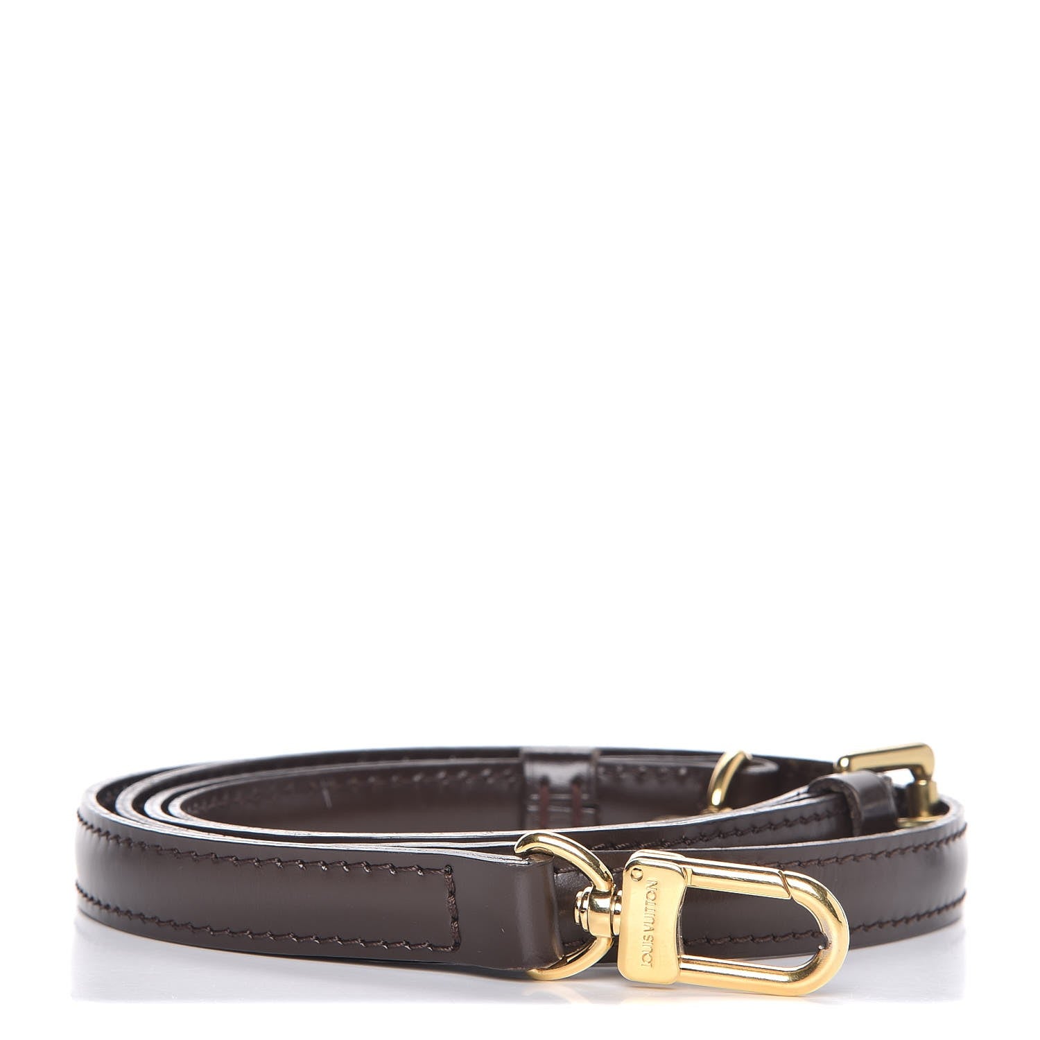 Louis Vuitton Calfskin 16mm Adjustable Shoulder Strap Brown 1 of 6