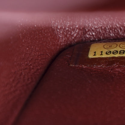 Chanel Caviar Quilted Medium Double Flap Dark Red 8 of 10