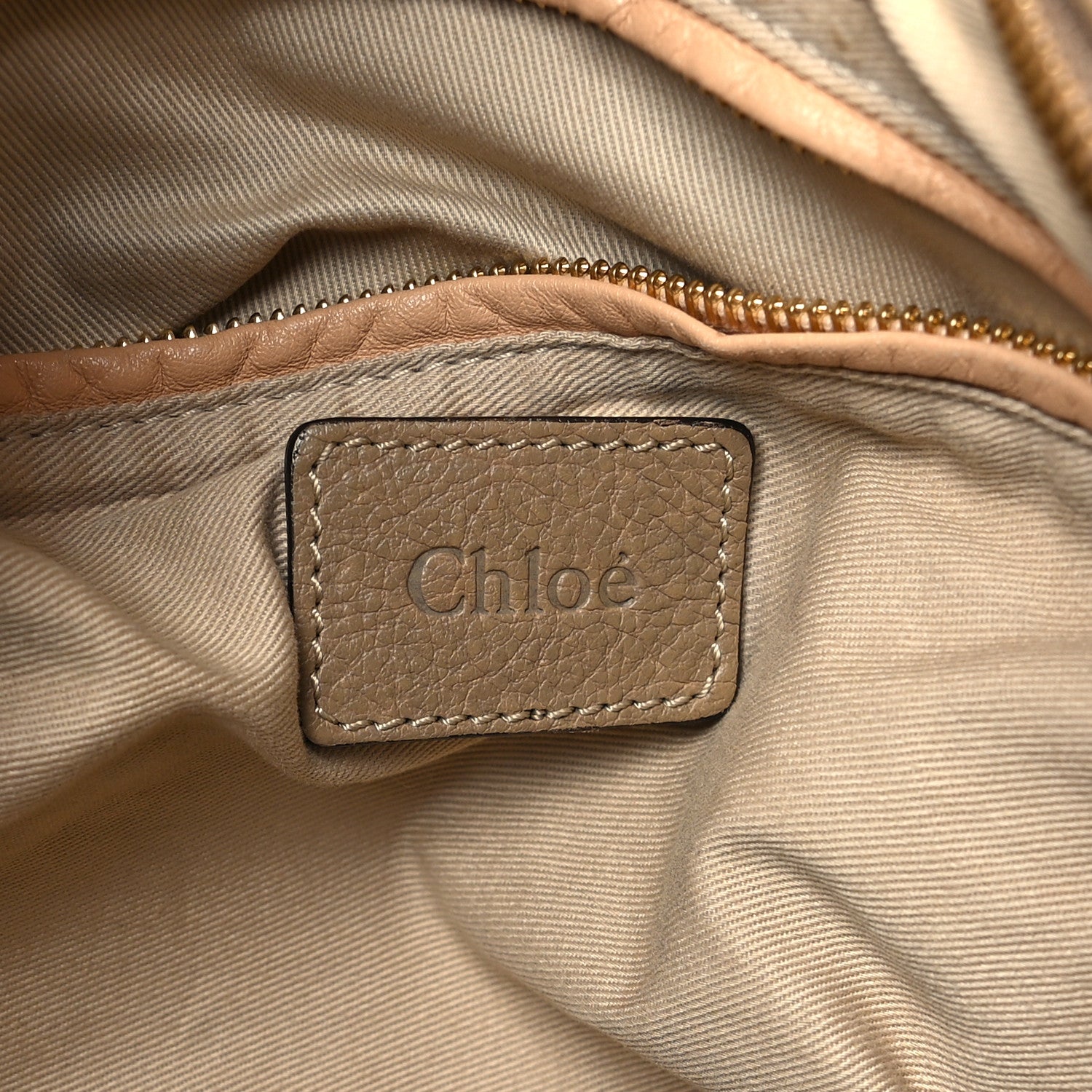Chloe Calfskin Medium PARATY Barbour Khaki 6 of 12