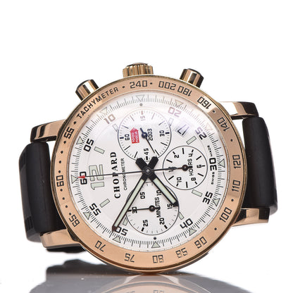 Chopard 18K Yellow Gold Rubber 41mm Mille Miglia Chronometer Automatic Watch 3 of 7