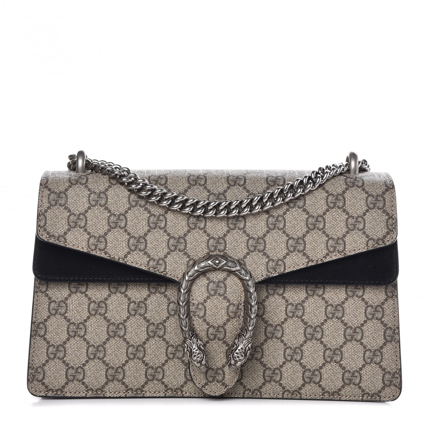GG Supreme Monogram Small Dionysus Shoulder Bag Black