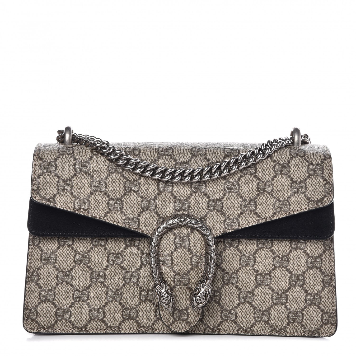 Gucci GG Supreme Monogram Small Dionysus Shoulder Bag Black 1 of 10