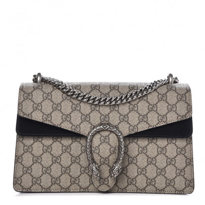 Gucci GG Supreme Monogram Small Dionysus Shoulder Bag Black 1 of 10