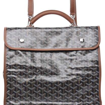 Goyard Goyardine Saint Leger Soft Briefcase Backpack Black Gold 7 of 8
