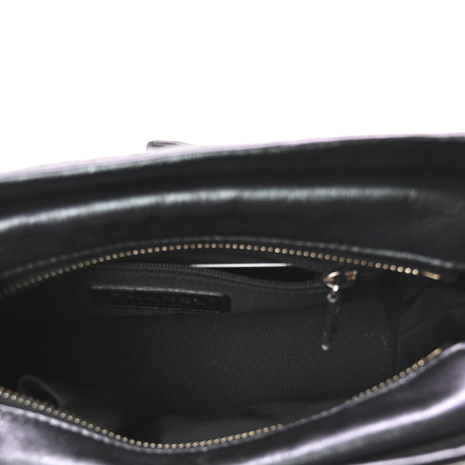 Chanel Iridescent Aged Calfskin Quilted Small Gabrielle Hobo Black 4 of 9