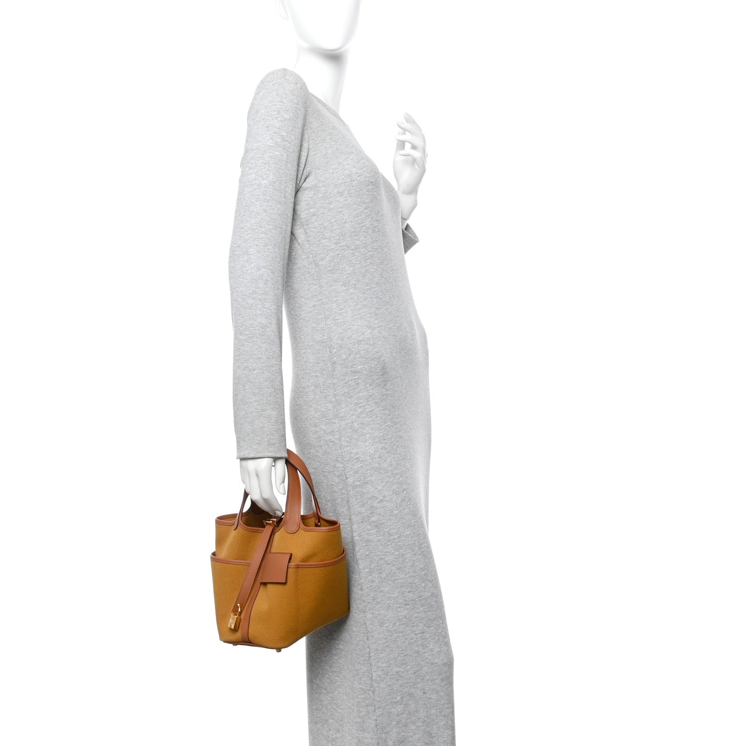Hermes Toile Goeland Swift Cargo Picotin Lock 18 Desert Gold 2 of 11