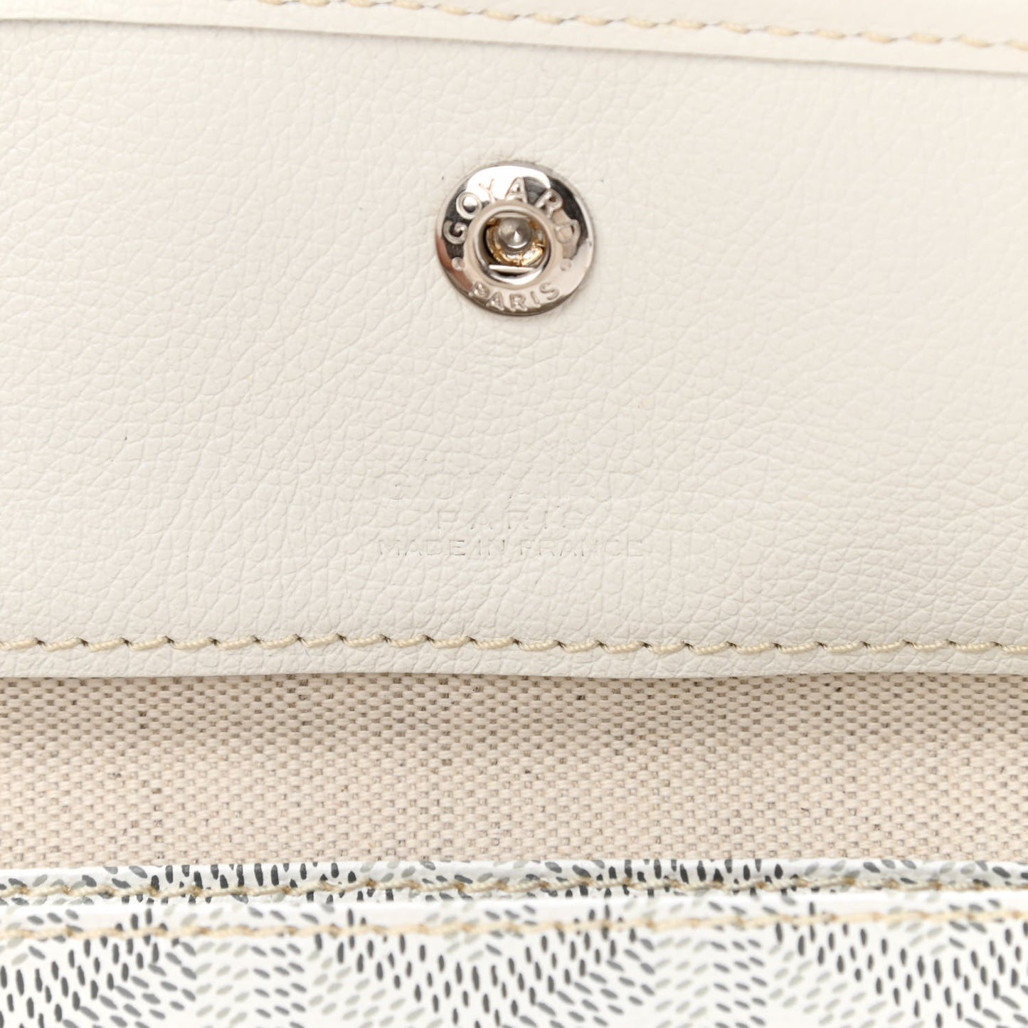 Goyardine Saint Louis PM White