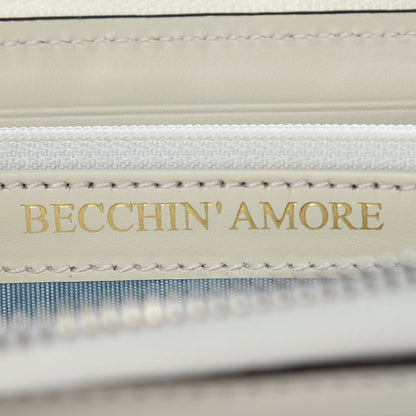 Gucci X SEGA Calfskin GUCCY Stars Zip Around Wallet Mystic White Gold 9 of 12