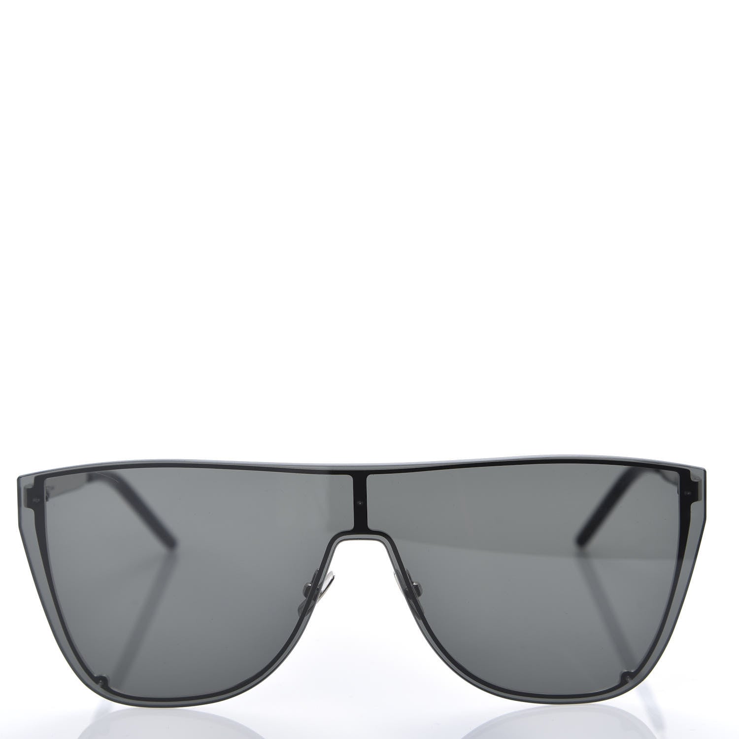Saint Laurent SL1-B Mask Sunglasses Black Silver 3 of 7