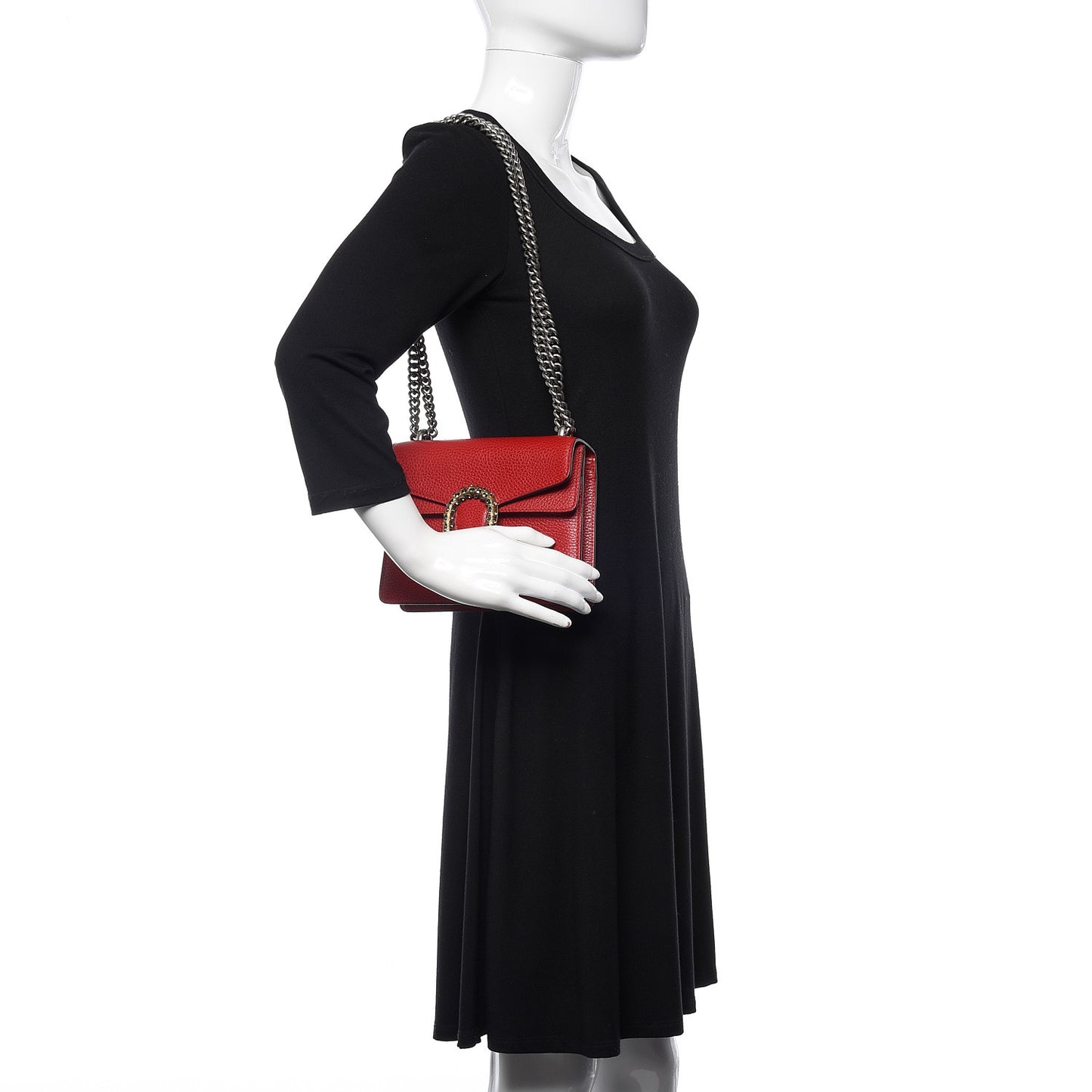 Calfskin Mini Dionysus Shoulder Bag Hibiscus Red
