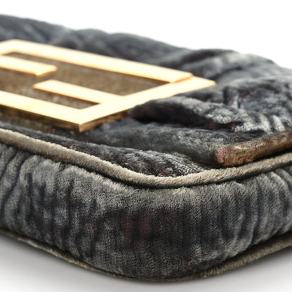 Fendi Velvet Mia Pochette Grey 9 of 9