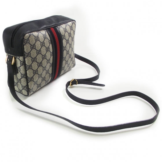 Monogram Web Shoulder Bag Navy