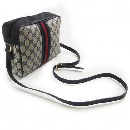Gucci Monogram Web Shoulder Bag Navy 3 of 10