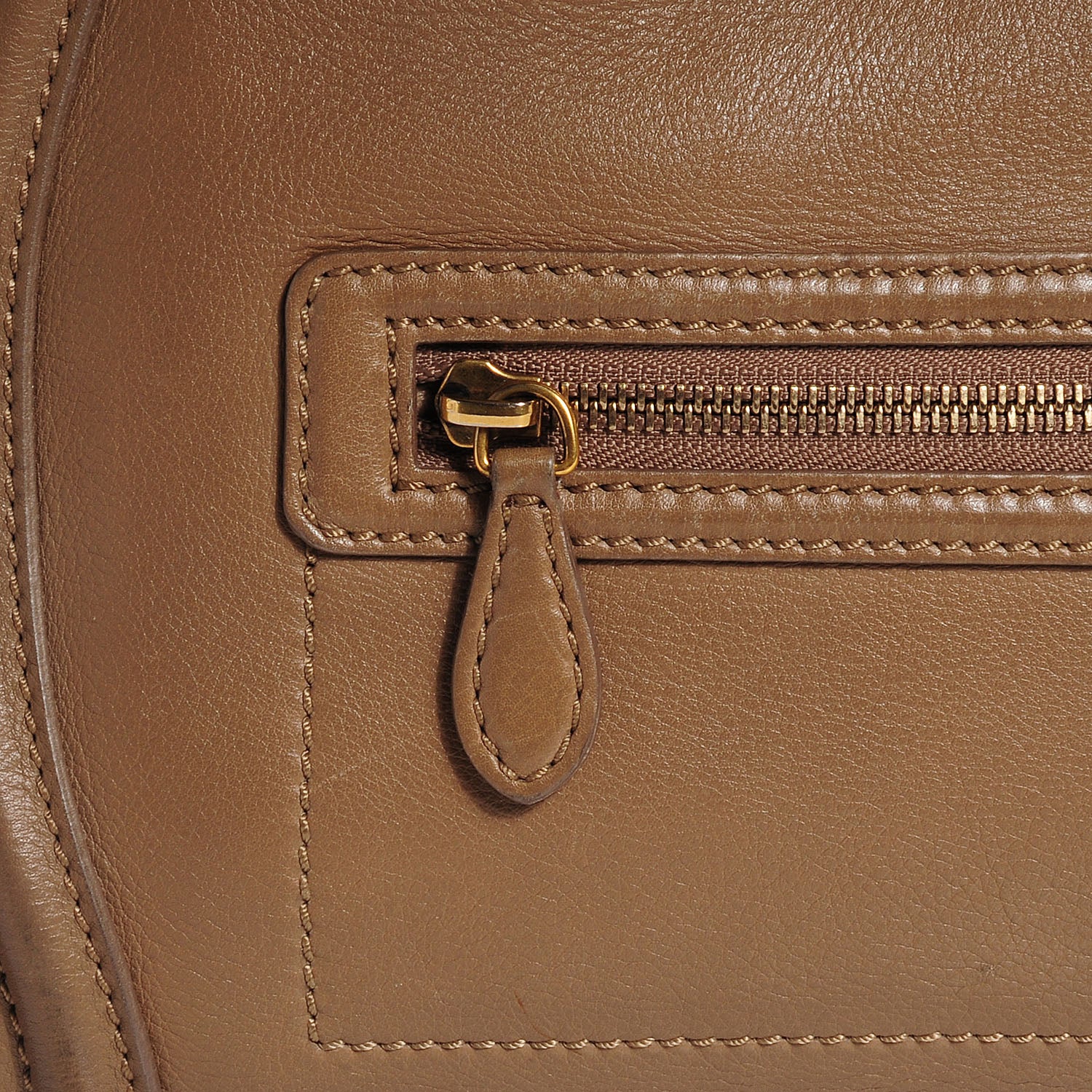 Celine Smooth Calfskin Mini Luggage Camel 8 of 14