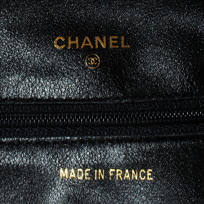 Chanel Leather Diamond Stitch Compact Wallet Black 7 of 8