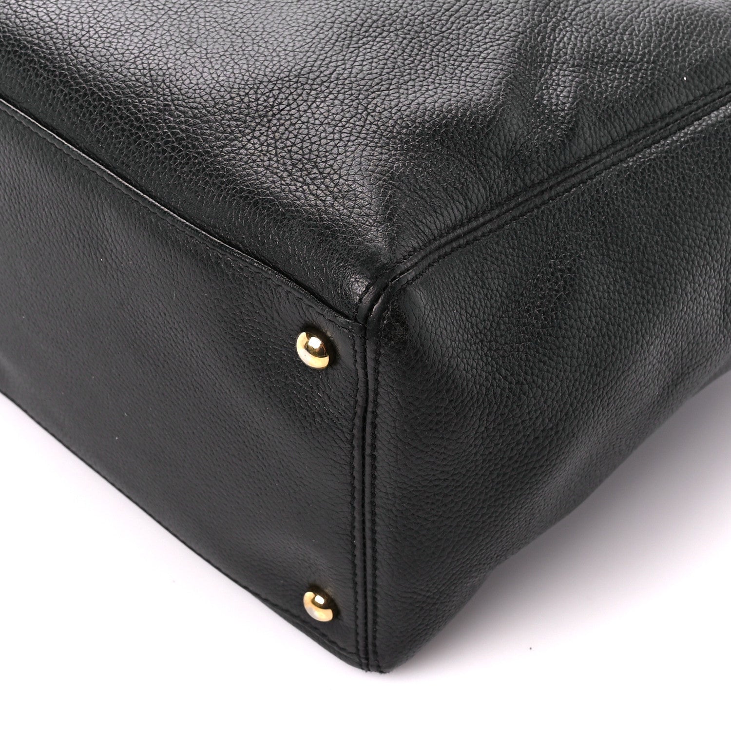 Chanel Calfskin Cerf Executive Shopper Tote Black 10 of 10