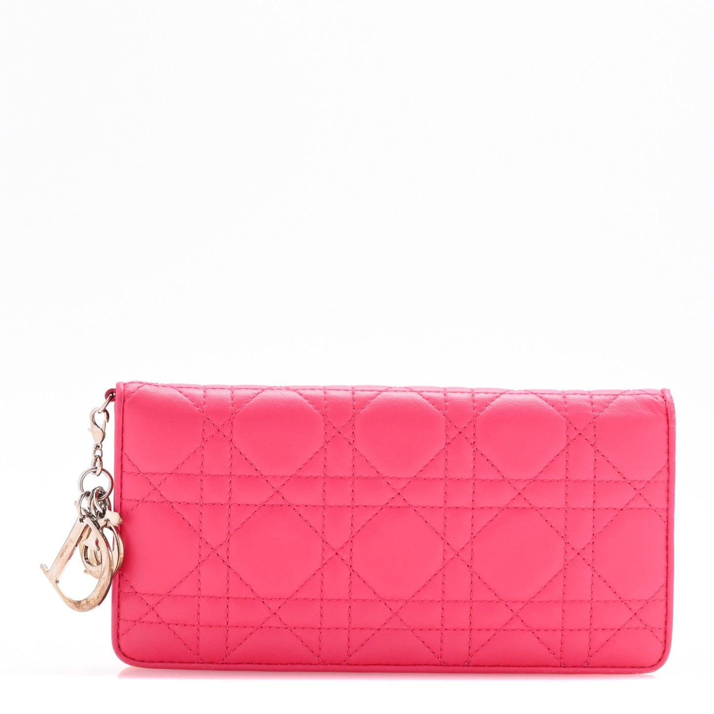 Lambskin Cannage Rendezvous Wallet Pink