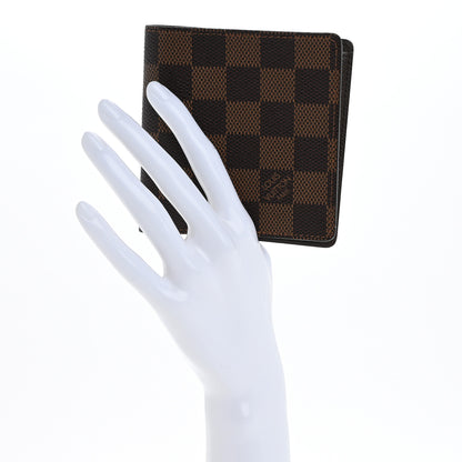 Louis Vuitton Damier Ebene Porte-Billets 6 Card Bi-Fold Wallet 2 of 8