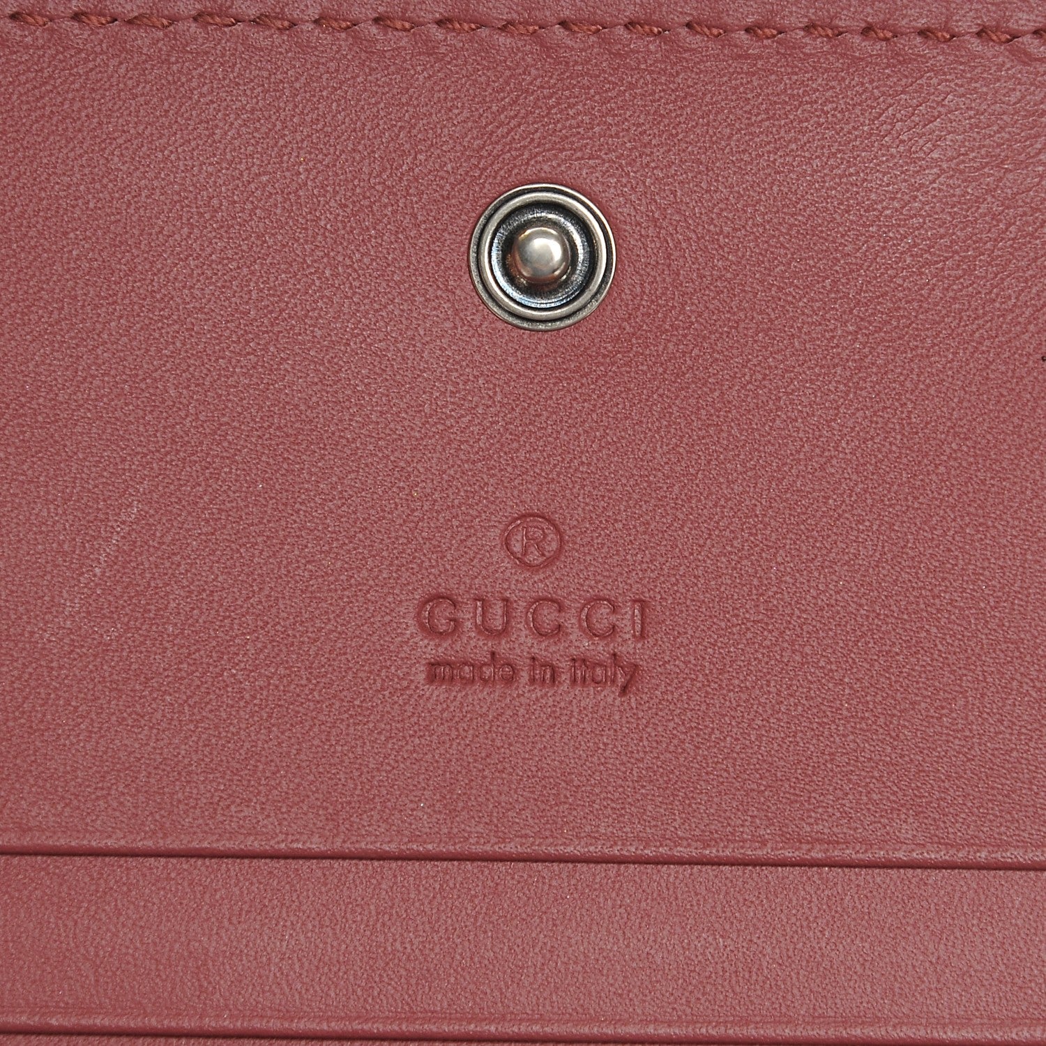 Gucci GG Supreme Monogram Blooms Card Case Beige Multicolor Dry Rose 6 of 8