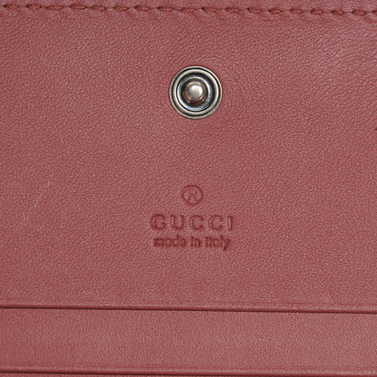 Gucci GG Supreme Monogram Blooms Card Case Beige Multicolor Dry Rose 6 of 8