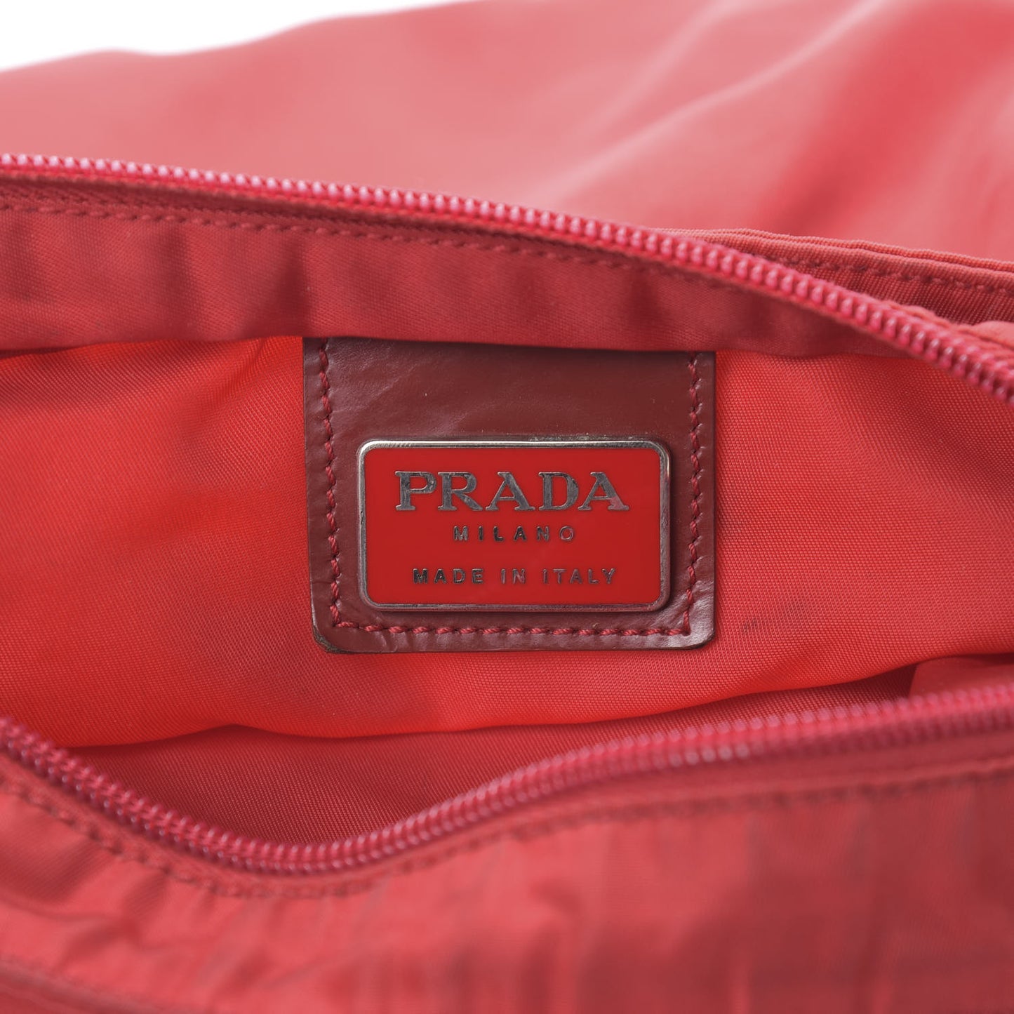 Nylon Vela Flat Messenger Bag Fuoco