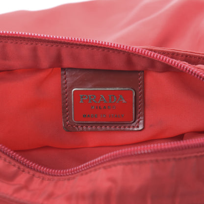 Prada Nylon Vela Flat Messenger Bag Fuoco 6 of 12
