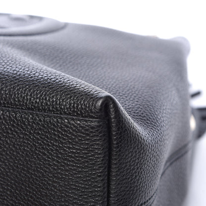 Gucci Pebbled Calfskin Medium Soho Chain Shoulder Bag Black 9 of 13