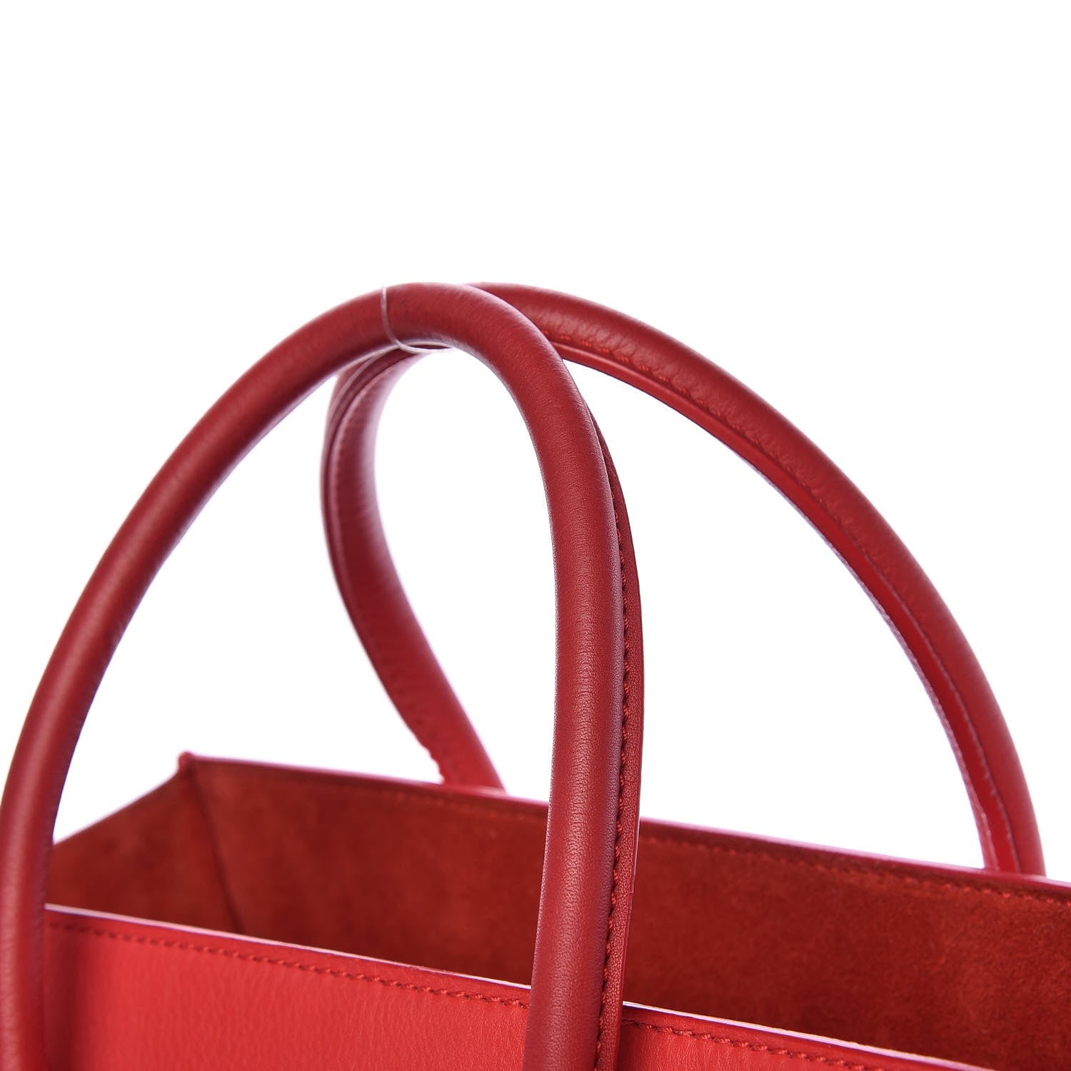 Celine Supple Calfskin Medium Phantom Luggage Vermillion 13 of 21