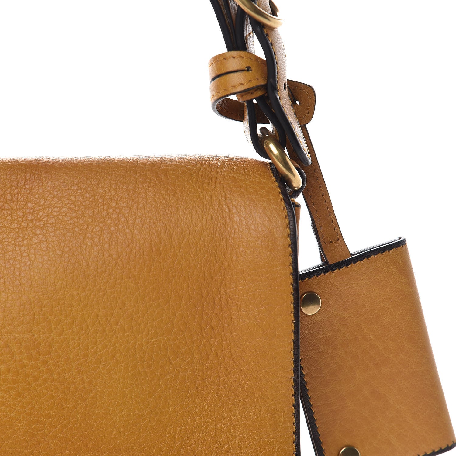 Gucci Calfskin Medium Harness Shoulder Bag Yellow 8 of 14