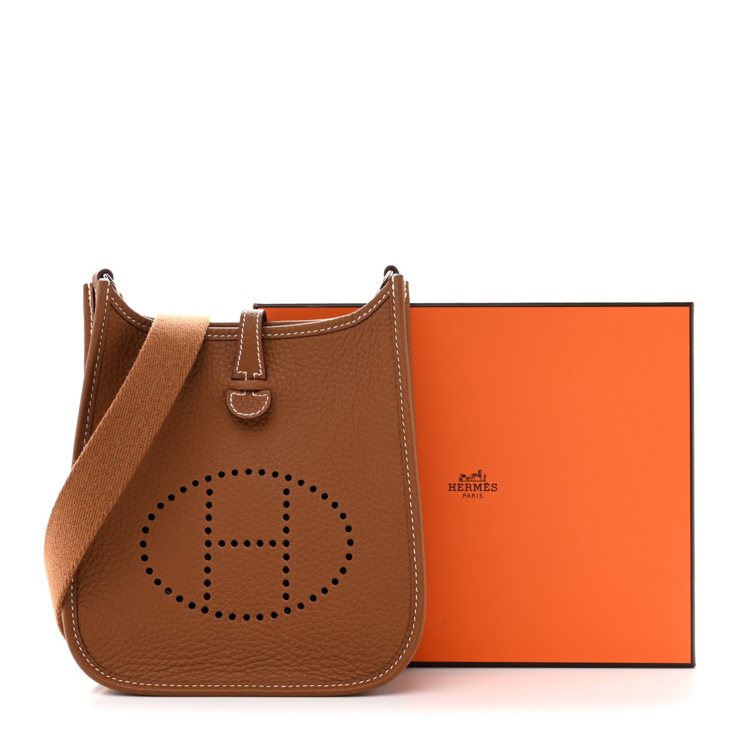 Hermes Taurillon Clemence Evelyne TPM Gold 12 of 12