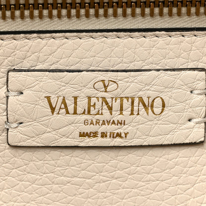 Valentino Garavani Grained Calfskin Roman Stud Tote Light Ivory 6 of 10