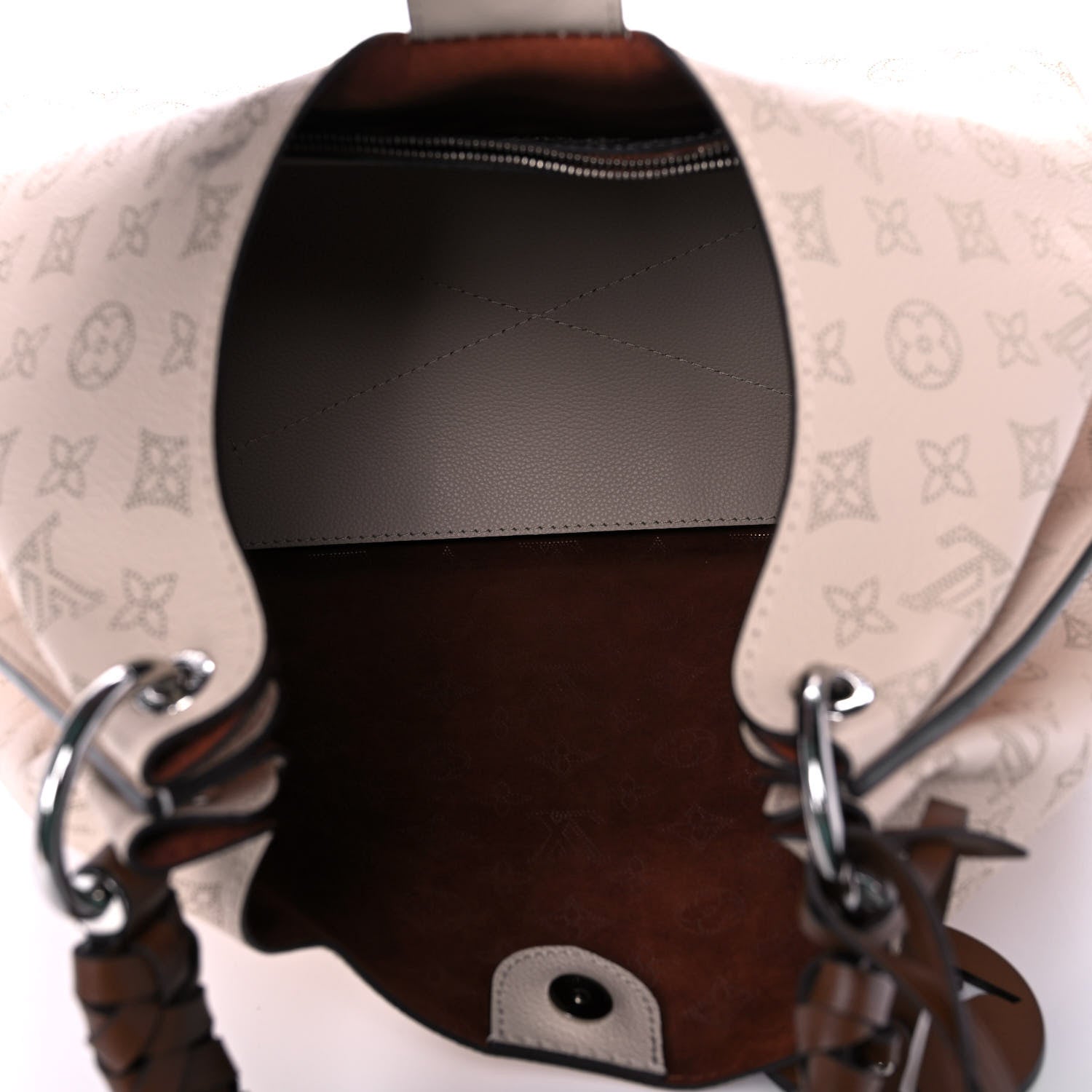 Louis Vuitton Mahina Carmel Hobo Creme 5 of 10