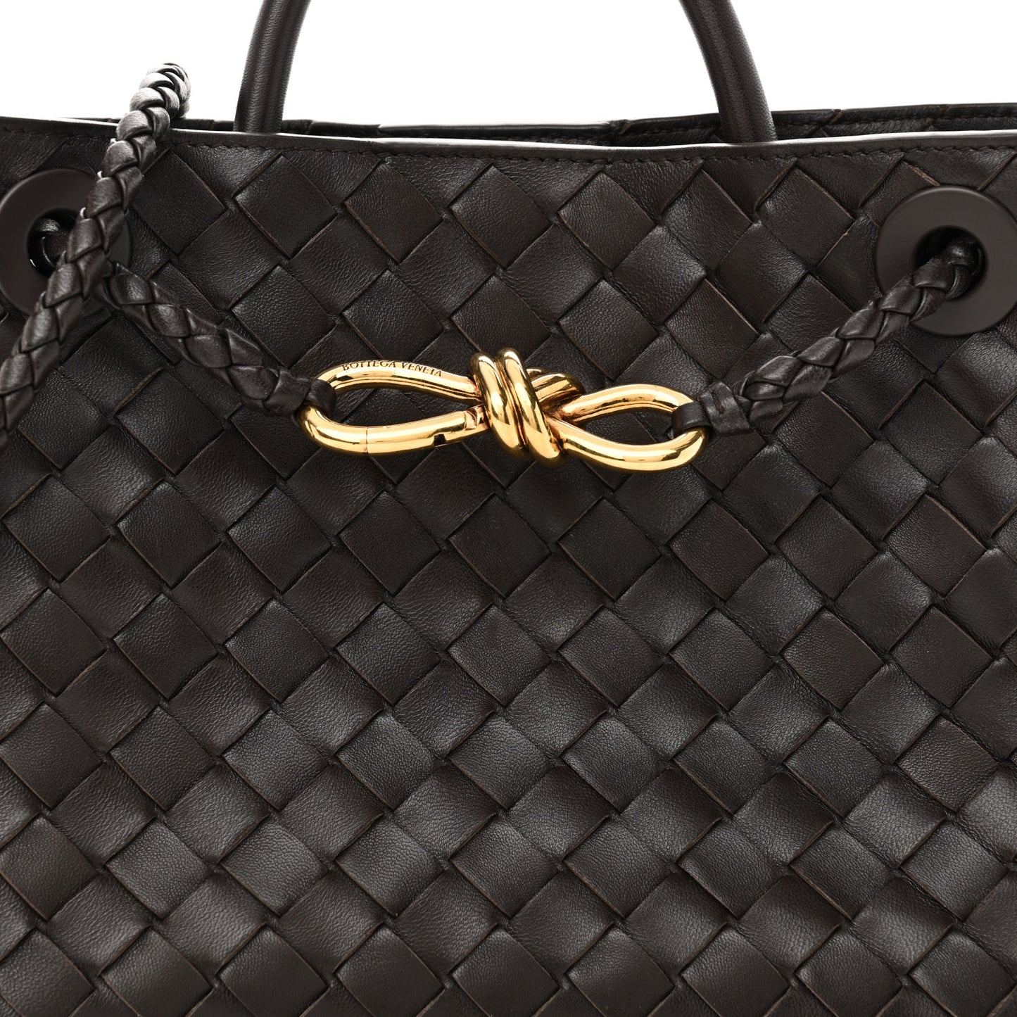 Nappa Intrecciato Small Andiamo Shoulder Bag Fondant
